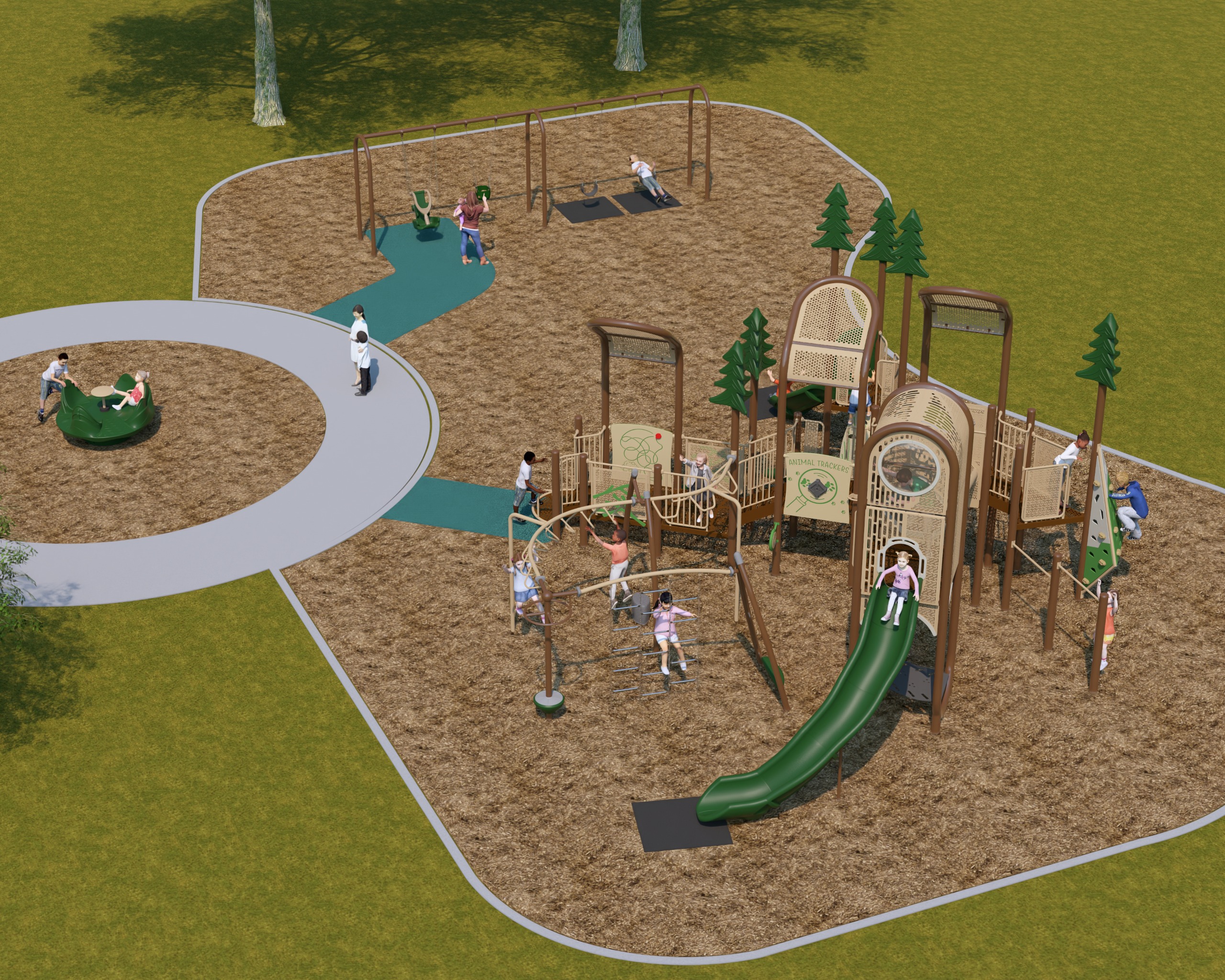 Tingdale Park Playground Layout