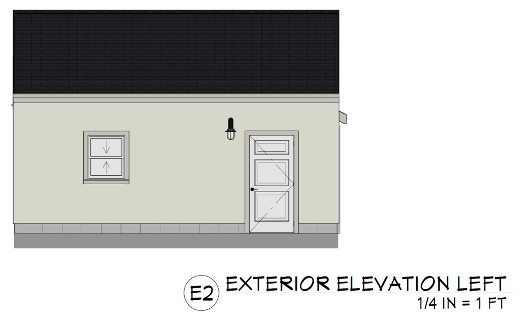 Front home exterior elevation