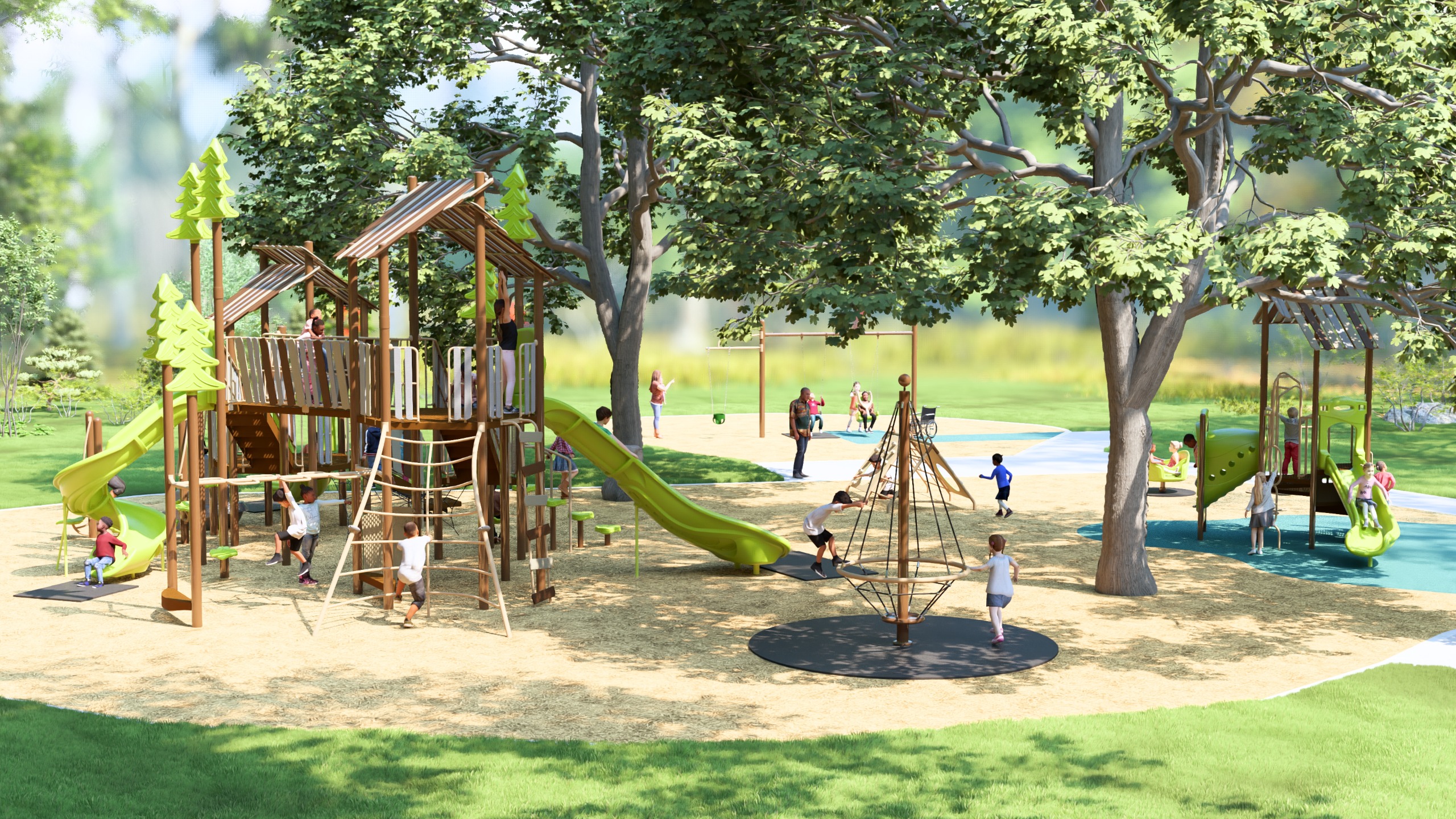 Normandale Park Playground Layout